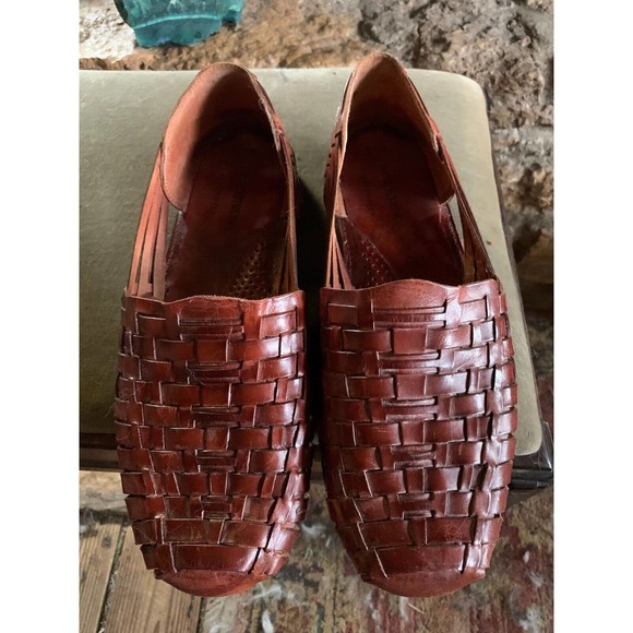 Nordstrom Hand Woven Mens Huarache Leather Sandal SZ 10 1/2 - Slip On main image 12